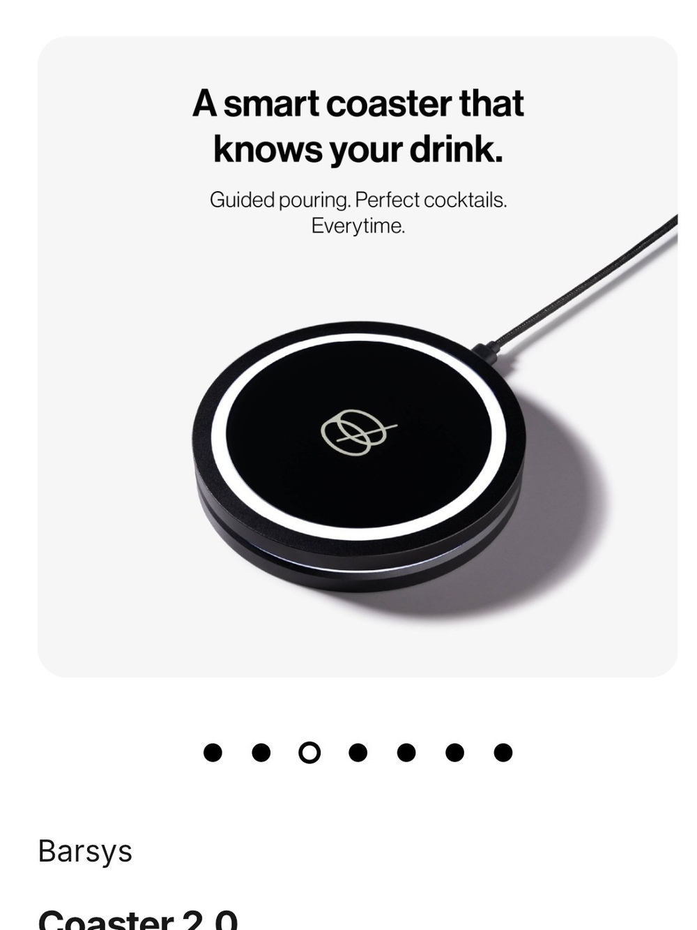 Coaster 2.0 Smart Coaster - Black